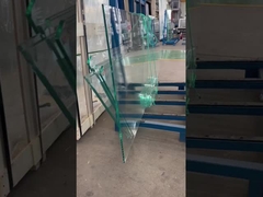 Op maat gemaakte ultrahelder gehard glasrailings