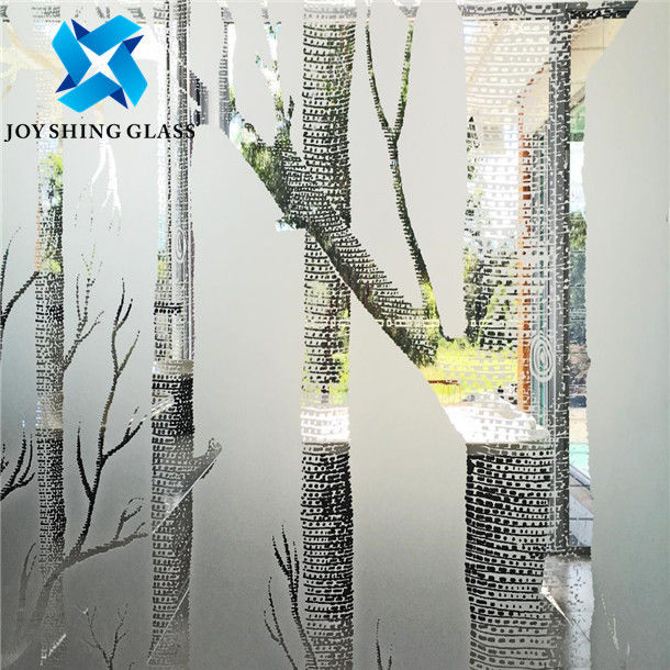 Grey Acid Etched Glass 3mm tot 19mm voor de Decoratieve Muur van de Glasverdeling