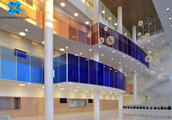 Art Colored Laminated Glass 3mm 4mm Rode Groenachtig blauwe Roze Comités van het Venster Decoratieve Glas