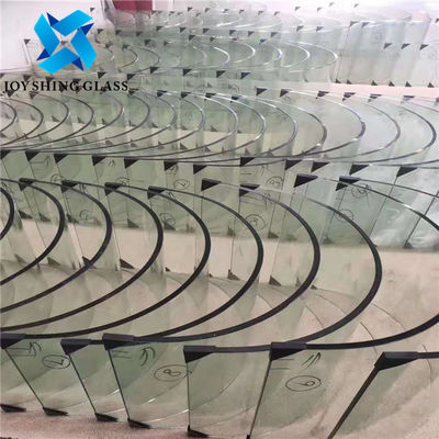 Overmaats Duidelijk Gebogen Aangemaakt Glas Geïsoleerd Bent Safety Toughened Glass