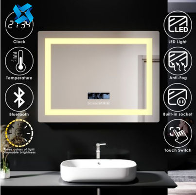 Verwarmde Verlichte LEIDENE Badkamersspiegel met Bluetooth 600*800 700*900 750*1000