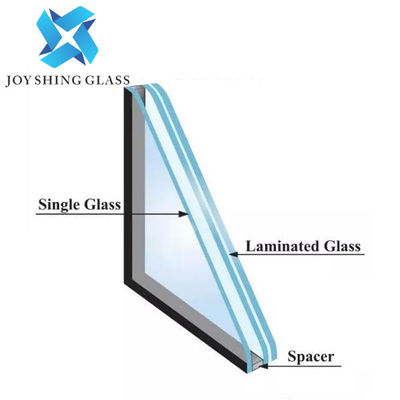 Aangemaakt Gelamineerd Geïsoleerd Glas 319mm LAAG Aangemaakt de Bouw Isolerend Glas