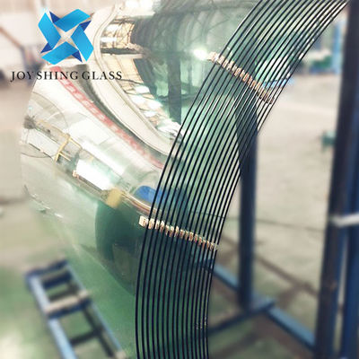 Buiggehard glas 10 mm groen veiligheid gehard glas