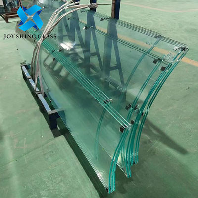 Op maat gemaakte 10 mm gebogen gehard glas gebogen veiligheidsgehard glas