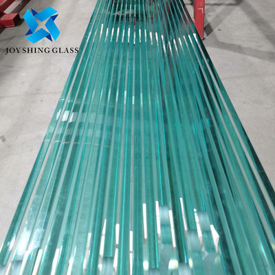 Op maat gemaakte 19 mm ultra helder gehard glas gordijnwand