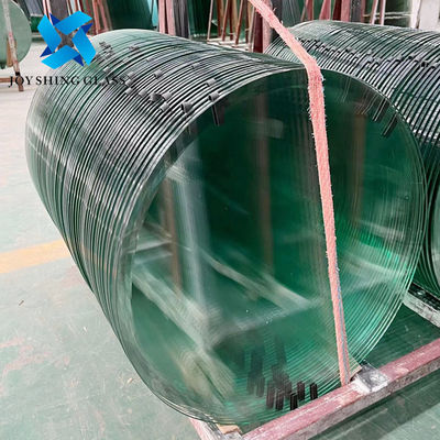 Op maat gemaakt 3/8 inch rond groen gehard glas 10mm gehard glas