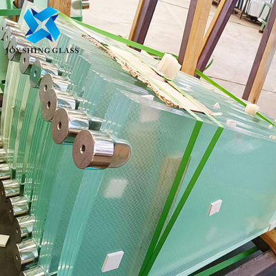 Gepersonaliseerde Ultra Clear Anti Slip gelaagde glazen trappen