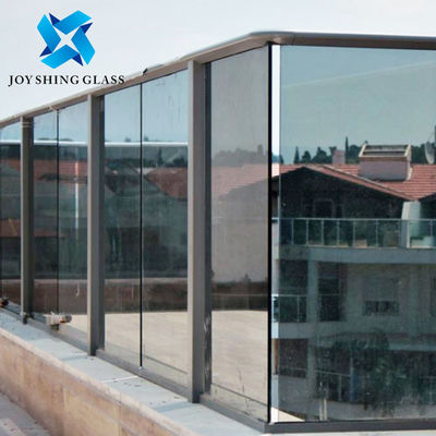 Gepersonaliseerd 10 mm donkergrijg gehard glas voor beveiligingsrail