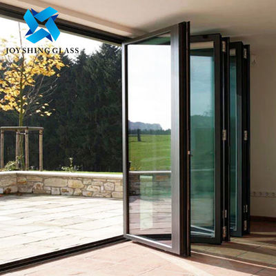 Aluminium dubbele glazen vouwdeuren Balkon Aluminium glazen deuren