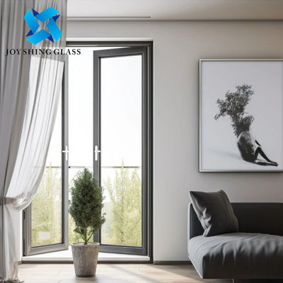 Eenvoudig geglazuurde aluminium schommeldeuren met roestvrijstalen mesh aluminium glazen deuren
