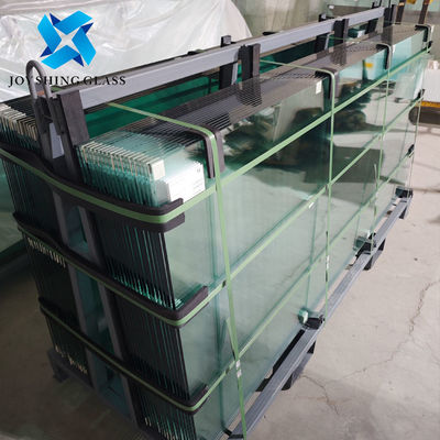 Op maat gemaakt 15 mm groen gehard glas 19/32